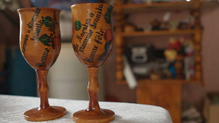 verres en bois